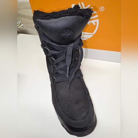 Timberland Winter Black Nubuk  Chillberg Waterproof Mid Boots US5 Juniors - Picture 4 of 12
